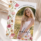 Graduation Party  Wildflower Photo Einladung