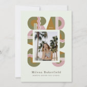 Graduation photo announcement card 2026 invitation einladung (Vorderseite)