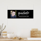 Graduation Photo - Class of Grad Black Poster (Küche)