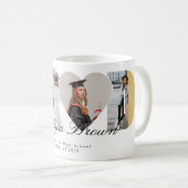 Graduation Photo Collage Graduate Gift Keepsake Kaffeetasse (VorderseiteRechts)