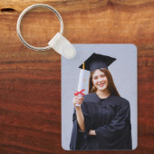 Graduation Photo Keychain Schlüsselanhänger (Vorderseite)