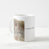 Graduation Photo Mug Personalized - Congratulation Kaffeetasse (Vorderseite Links)