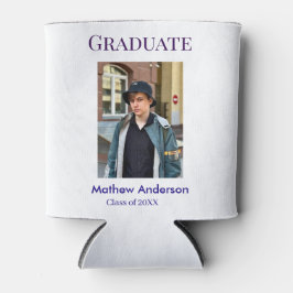 Graduation photo name class of 20XX blue simple bo Dosenkühler