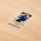 Graduation photo name year class university simple acryleinladungen (Ablage )