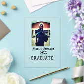 Graduation photo name year class university simple acryleinladungen (In Situ (Hochzeit))
