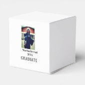 Graduation photo name year class university simple geschenkschachtel (Rückseite)