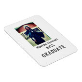 Graduation photo name year class university simple magnet (Rechte Seite)