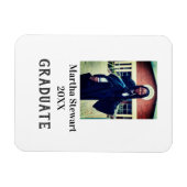 Graduation photo name year class university simple magnet (Horizontal)