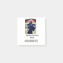 Graduation photo name year class university simple post-it klebezettel