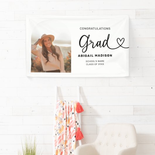 Graduation Photo Script with Heart Banner (Insitu)