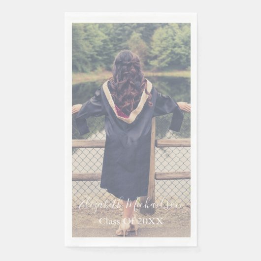 Graduation Photo Serviette (Vorderseite)