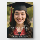 Graduation Photo Sign Celebrate the Graduate Fotoplatte (Vorderseite)