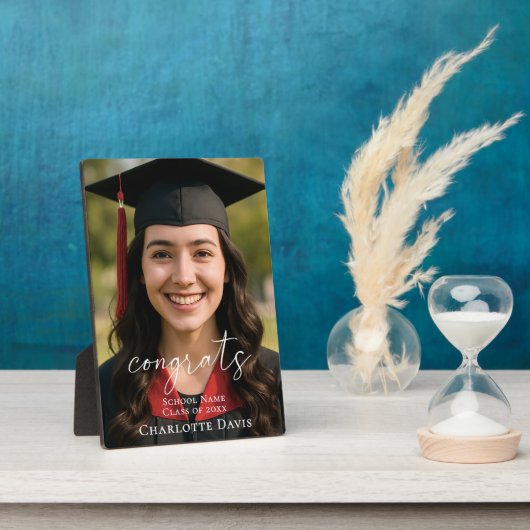 Graduation Photo Sign Celebrate the Graduate Fotoplatte (Seite)