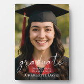 Graduation Photo Sign Celebrate the Graduate Fotoplatte (Vorderseite)