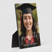 Graduation Photo Sign Celebrate the Graduate Fotoplatte (Seite)