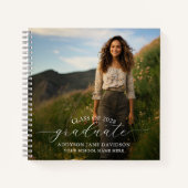 Graduation Photo Spiral Notebook Guestbook Notizblock (Vorderseite)