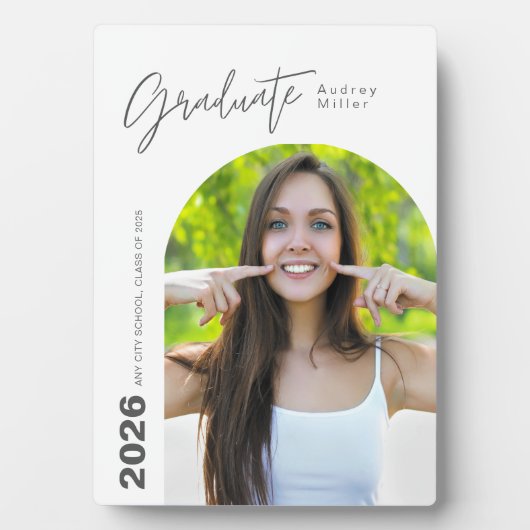 Graduation Plaque with Photo Fotoplatte (Vorderseite)