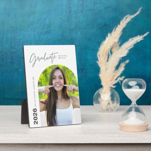 Graduation Plaque with Photo Fotoplatte (Seite)