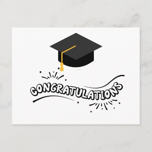 Graduation Postkarte (Vorderseite)