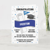 Graduation Quarantine Social Distancing Custom Karte (Vorderseite)