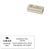Graduation Return Address Label Gummistempel (Stempel)