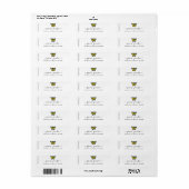 Graduation Return Address Label with School Logo (Vorne)