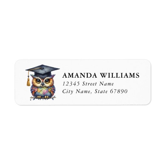 Graduation Return Address Labels (Vorne)