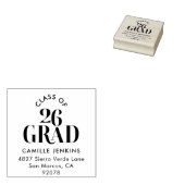 Graduation Return Address Stamp Class of 2026 Gummistempel (Stempel)