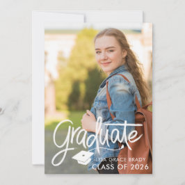 Graduation Script Announcement Einladung