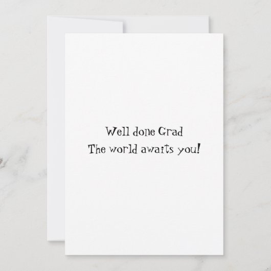 Graduation Scroll and Ribbon You Did It (Rückseite)