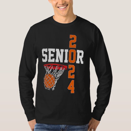 Graduation Senior Class 2024 Graduate Basketball P T-Shirt (Vorderseite)