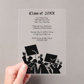 Graduation Silhouette Group Class of 20XX Acryleinladungen (Insitu (Handheld))