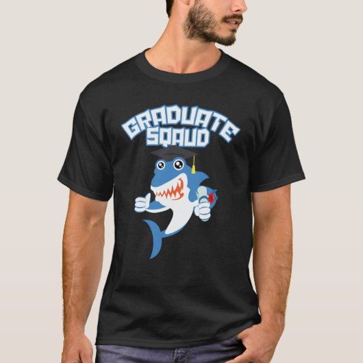 Graduation Squad Shark Graduate T-Shirt (Vorderseite)