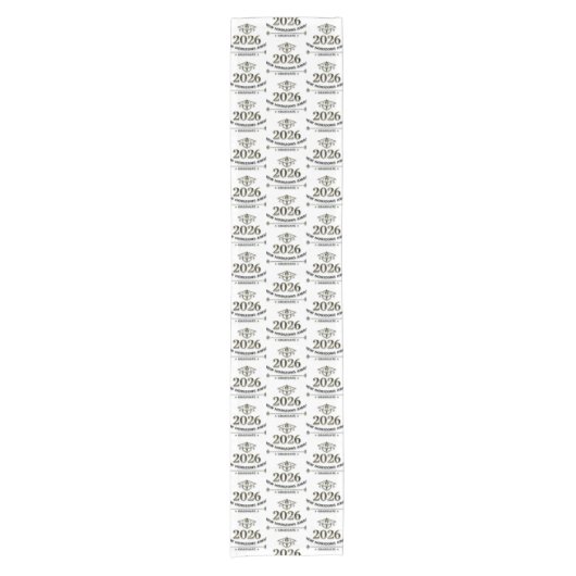 Graduation Table Runner / Camino de Mesa Kurzer Tischläufer (Vorderseite)