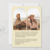 Graduation To The Next Chapter Arch Photo Citrus Einladung (Rückseite)