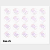 Graduation Treat Pastel Pink Confetti Runder Aufkleber (Blatt)