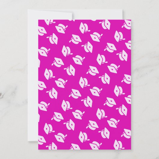 Graduation Tropical Hibiscus Open House Invitation (Rückseite)