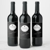 Graduation Wine Label Elegant Custom Keepsake Weinetikett (Flaschen)
