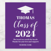 Graduation wine label weinetikett (Einzelnes Label)