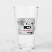 Graduationskap, Class Year 20XX Party Silver Glas (Vorderseite)