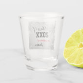 Graduationskap, Class Year 20XX Party Silver Schnapsglas (Rückseite)