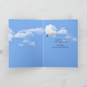 Graduationskappe in Wolken Karte (Innenseite)