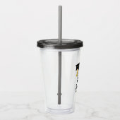 Graduationskappe mit Tassel-Klasse 2024 Acryltrinkbecher (Rechts)
