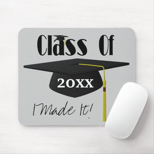 Graduationskappe und Tassel I machte es Niedlich Mousepad (Mit Mouse)
