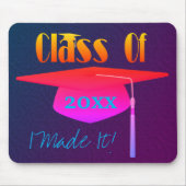 Graduationskappe und Tassel I machte es Niedlich Mousepad (Vorne)