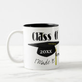 Graduationskappe und Tassel I machte es Niedlich Zweifarbige Tasse (Links)