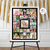 Graduationspartei 41 FotoCollage Personalisiert Poster