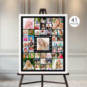 Graduationspartei 41 FotoCollage Personalisiert Poster