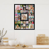 Graduationspartei 41 FotoCollage Personalisiert Poster (Küche)