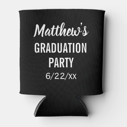 Graduationspartei befürwortet moderne Typografie Dosenkühler (Vorderseite)